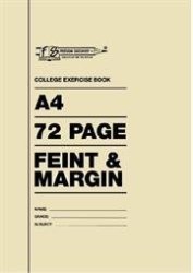 Freecom Freedom A4 72 Pages College Exercise Book Feint And Margin 20 Pack- Soft Durable Cover Ideal For Writing With Pen Or Pencil Pack Of