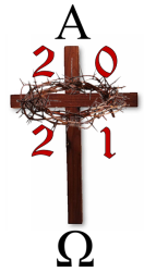 Thorn Cross Pascal Easter Candle - 100 X 400MM