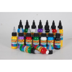 Set Of 14 Colours - Intenze Tattoo Ink 1OZ
