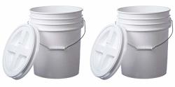 Letica Premium 3.5 Gallon Bucket, HDPE, Natural, 1 Pack