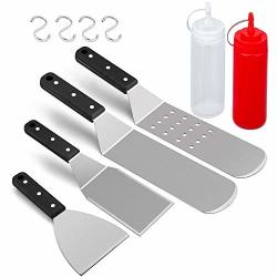 Stainless Steel Griddle Tools Kit of 10 for Fla HaSteeL Griddle Accessories Set
