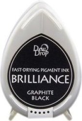 Brilliance D.drop Ink Pad - Graphite Black - Pigment Ink