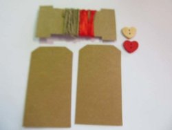 Tag Ribbon And Button Set