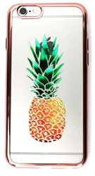 Samsung Galaxy S5 Case Yogacase Metaledge Silicone Back Protective Cover Pineapple Rose Gold