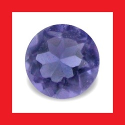 Iolite - Tanzanite Blue Purple Round Cut - 0.105cts