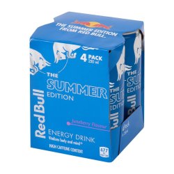 Red Bull Juneberry Flavoured Summer Edition 4 X 250 Ml Cans