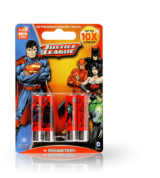 Justice League 9V 6LR61 Alkaline Batteries Single Pack