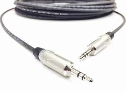 100 Foot Plenum 3.5MM 1 8" Right Angle Stereo Audio Cable Male To Male FT-6 CL3P Rated By Custom Cable Connection