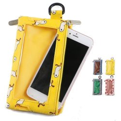 Multifunctional Earphone Jack Touch Screen Purse Phone Wallet For Phone Under 4.7- Inch