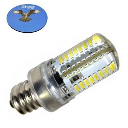 Hqrp E12 Candelabra Base LED Bulb Cool White Ac 110V For Ge General Electric WE4M305 Dryer Light Bulb Replacement Plus Hqrp Coaster