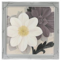 NovelOnline White Flower Framed Print