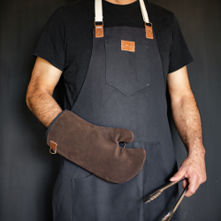 Suede Oven Glove - Chocolate Brown