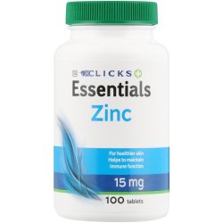 Clicks Essentials Zinc 15MG 100 Tablets