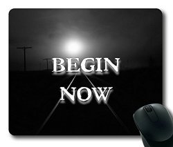 Begin Now Rectangle Mouse Pad Your Perfect Choice