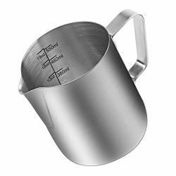 Milk Frothing Pitcher Stainless Steel Creamer Frothing Pitcher Perfect For Espresso Machines Milk FrOthers Latte Art 20 Oz 600 Ml