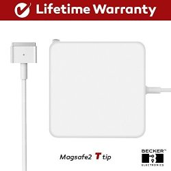 Macbook Pro Charger 85W Power Adapter Magsafe 2 T Style Connector - Becker - Replacement Charger Apple Mac Book Pro 15 Inch 17 Inch