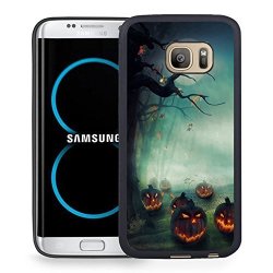 S8 Plus Case Samsung Galaxy S8 Plus Black Cover Tpu Rubber Gel - Halloween Pumpkins