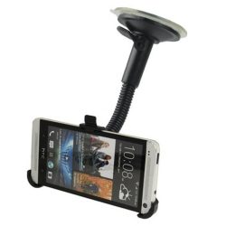 Suction Cup Car Holder For Htc One M7 Smartphone Black