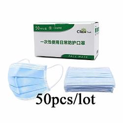 50PCS LOT Disposable Medical Dustproof Surgical Face Mouth Masks Anti PM2.5 Anti Influenza Breathing Safety Face Masks