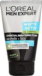 L'oreal Men Expert White Activ Anti Spots Oil Control Charcoal Foam 100ML