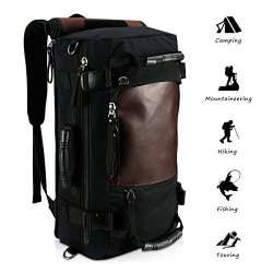 Ibagbar Canvas Backpack Travel Bag Hiking Bag Rucksack Duffel Bag Laptop Backpack Computer Bag Camping Bag Sports Bag Weekend Bag Briefcase Bag Messenger Bag