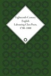 Eighteenth-century English Labouring-class Poets Hardcover