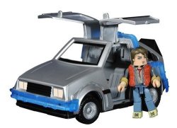 Minimates Back To The Future Part II MINI Time Machine With Marty Mcfly