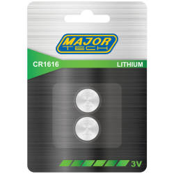 Lithium Button Cells CR1616-BP2 - Major Tech