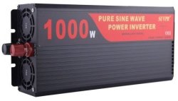 Power Inverter Pure Sine Wave With USB Port & Universal Power Socket - 1000W 12V Dc To 220V Ac