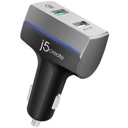 J5 Create - 2-PORT USB Car Charger - Black