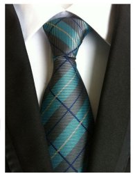 Qian Xin Ye Mens Polyester Silk Necktie - A055