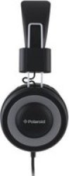 Polaroid Corp. Polaroid PHP8600 On-ear Foldable Headphones Black & Grey