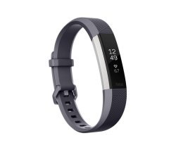 Fitbit Large Alta HR Stainless Steel in Blue Gray
