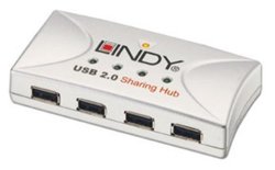 Lindy USB 2.0 4 Port Sharing Hub 42887