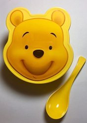 Disney Winnie The Pooh Yellow Melamine Lunch Box Set
