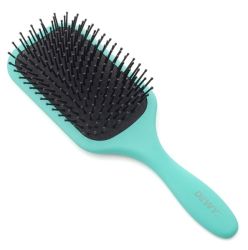 - Classic Paddle Hairbrush With Rigid Pins For Firm Detangling Mint
