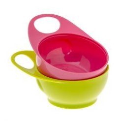 - 2 Easy Hold Bowls - Pink - Set Of 2