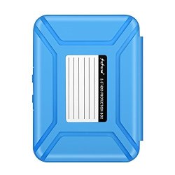 Sisun 3.5 Inch Anti-static Hdd Protector Case 3.5 " Hard Drive Protective Case - Hdd Storage Box Grey purple yellow blue green Blue