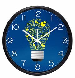 CHUIXIAOXIAO1 Wall Clock Team Work Office S Popular Design Modern Pendulum Silent Idea Watch 25CM