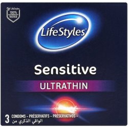 LifeStyles Condoms Senstive 3's