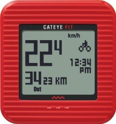 Cateye Fit Wireless Bicycle Computer walk Pedometer CC-PD100W Red