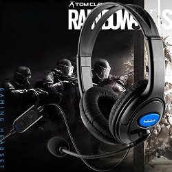 Leoie Stereo Wired Gaming Headset Headphones With MIC For PS4 Sony Playstation 1PC