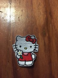 Hello Kitty In Red Badge Patch