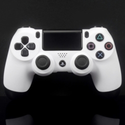 Ps4 Dualshock 4 Front Faceplate Color Series Soft Touch White Matt