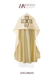 Humeral Veil - Jhs In Ornate Golden Cross On Cream