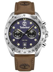 Timberland Gents Carrigan Blue Dial 3 Hands Dual Time Watch
