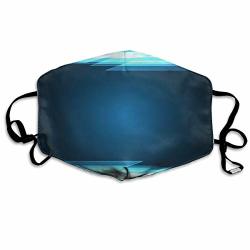 Dust Mask Technology Future Rectangle Light Stripe Washable And Reusable Mask Face Cover Mask