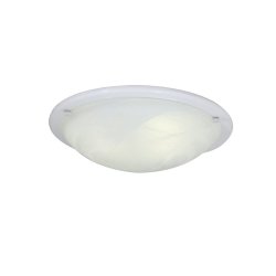 Roma - Ceiling Light - Alabaster - 400MM - White