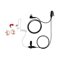 Maxtop ASK2425HAMP-M1 1-WIRE Clear Coil Surveillance Kit Earphone For Motorola With Earmold
