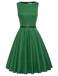 Grace Karin Women Vintage Dress Evening Party Dress Green Size L F-62